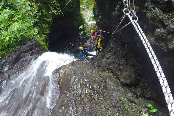 5Hrs Advanced Canyoning (50m) 12 Rappels (Pickup, Lunch & GoPro) - The 50m Rappel Next to Aling Waterfall