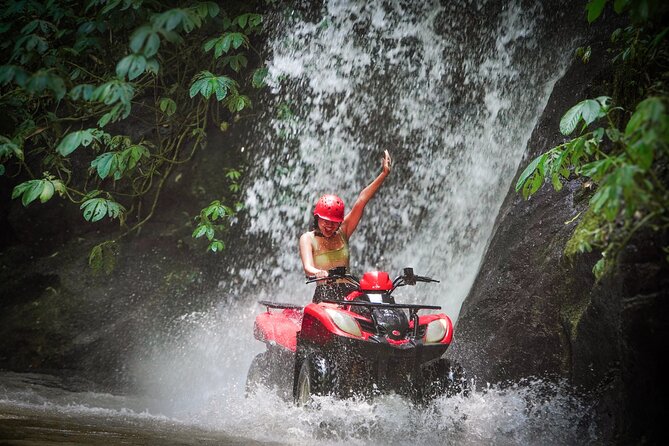 ATV Quad Bike Kuber Through Waterfall, Tunnel And Rice Field - Fitness level and what to wear so you feel in control