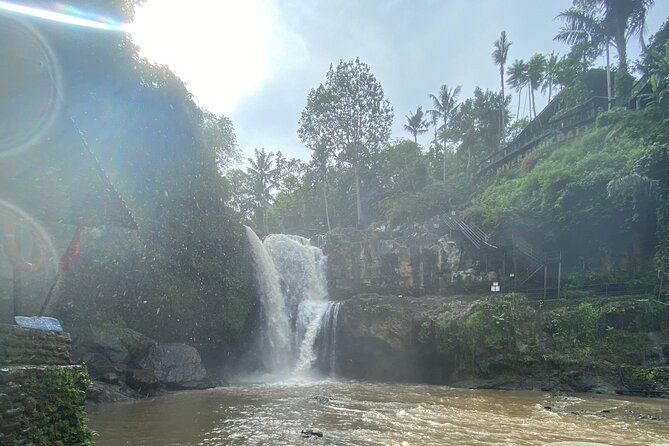 Bali Arts shopping with temples-waterfall visit. - Price and value: $40 with tickets, sarong, and water included