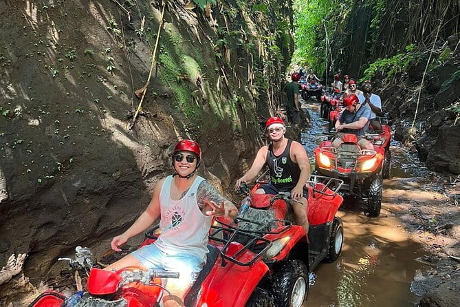 Bali ATV Bike Cave and waterfall with hotel Pick Up And Lunch - ATV Through Rice Paddies, Caves, and Waterfall Country