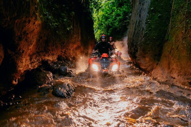Bali ATV Bike Cave and waterfall with hotel Pick Up And Lunch - The Ride Core: Rice Paddies, Jungle, and Bamboo Trails