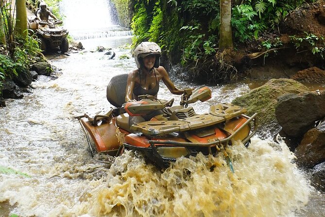 Bali ATV Quad Bike Adventure with Gorilla Cave Pass By Waterfall - Lunch, towels, showers, and optional photo upgrades