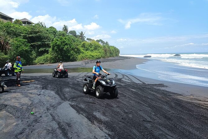 Bali ATV Ride In the beach black sand atv tour - From Tegal Mengkeb to the beach: the ride route, step by step