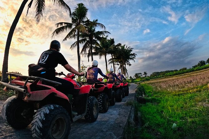 Bali ATV Ride Ubud Waterfall, Ricefield,River,Barong Cave, Lunch - Waterfall scenes: the stop that turns the ride into a full outing