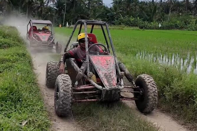 Bali Buggy UTV Adventure with Ubud River Rafting and Lunch - The UTV buggy ride: jungle trails, rice fields, rivers, and tiny waterfall splashes