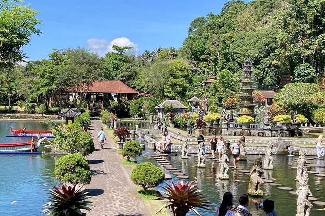 Bali Gate of Heaven Temple, Waterfall, Water Palace & Swing - Tirta Gangga Water Palace: royal bathing pools and holy water
