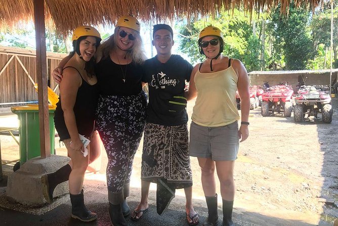 Bali Quad Bike Through Gorilla Cave - Monkey Forest and Waterfall - After the ride: shower, towels, and the Abiansila pool bar reset