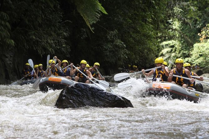 Bali Rafting Ubud with Lunch - The Ayung Dewata start point: briefing, lockers, and the walk down