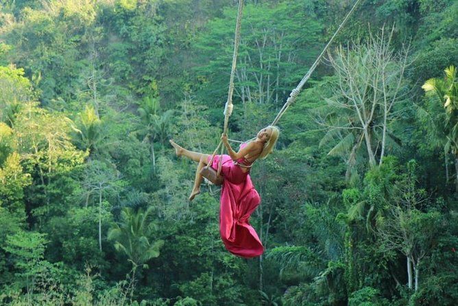 Bali Swing Ubud Private Day Tour - Tegenungan Waterfall: famous views, valley sounds, and swim time