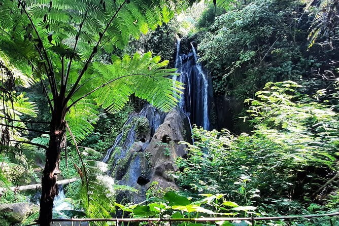 Bali Waterfall in One Day Tours, Hidden Waterfall - All Inclusive - Stop 1: Kanto Lampo Waterfall and the black-rock photo moment
