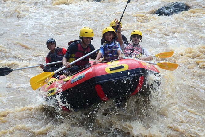 Bali White Water Rafting with Sacred Monkey Forest and Swing - White-water rafting at Bongkasa Pertiwi: safety first, then chaos