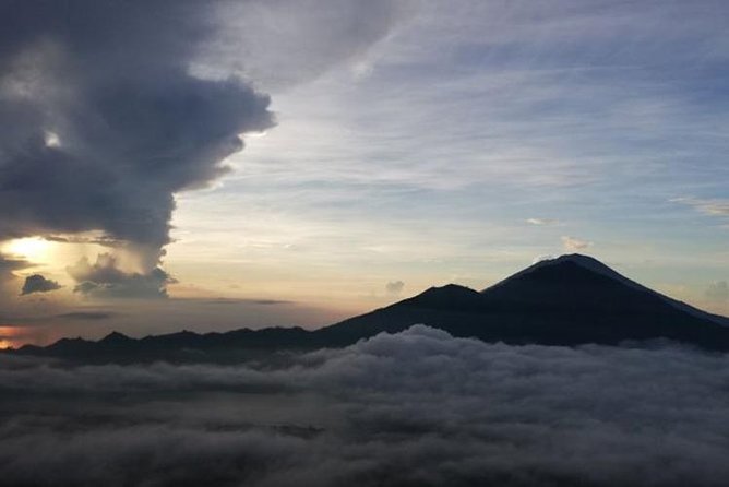 Batur Volcano Trekking - At the summit: caldera views, mist, and photo time