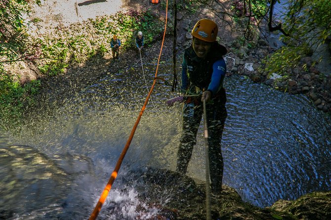 Beginner Canyoning trip in bali "Banyuwana canyon" - The Descent Experience: Abseil, Zipline, Slides, Jumps, and More