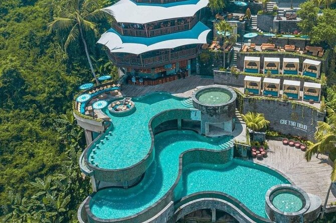 CRETYA Ubud infinity Pool + Hidden Water fall + Water Temple Tour - Manuaba Waterfall: the best kind of “let’s get wet”
