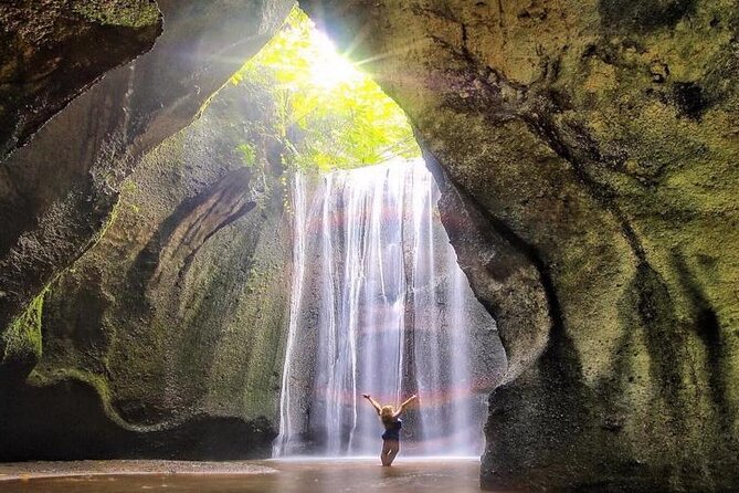Discover the best waterfalls in Ubud and rice terraces tour - Sacred Monkey Forest Sanctuary: mossy paths and about 700 macaques