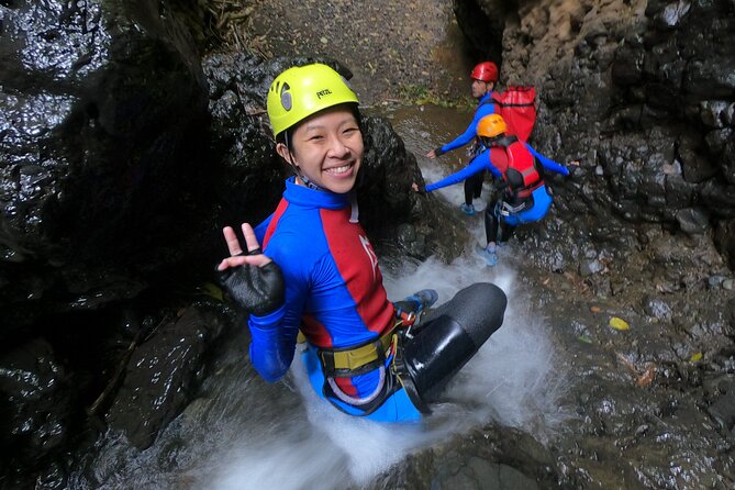 Fun Canyoning in Gitgit Canyon - The Main Event: Slides, Jumps, Abseils, Zipline, and Swimming
