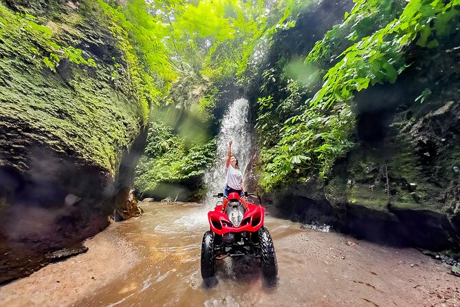 KUBER ATV UBUD - Tunnel Waterfall Rice field Jungle w Private Car - Gear Up: Helmet, Rubber Boots, Insurance, and a First Test Lap