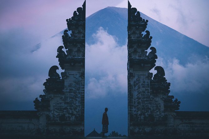 Lempuyang Gates of Heaven, Tirta Gangga Temple Swim & Jungle Waterfalls - Lempuyang Gates of Heaven at Penataran Agung: the classic shot, with real lines