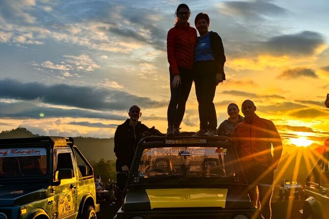 Mount Batur Sunrise Jeep Tour with Hot Springs and Waterfall - Pickup, A/C transport, and the private-group setup from Kuta