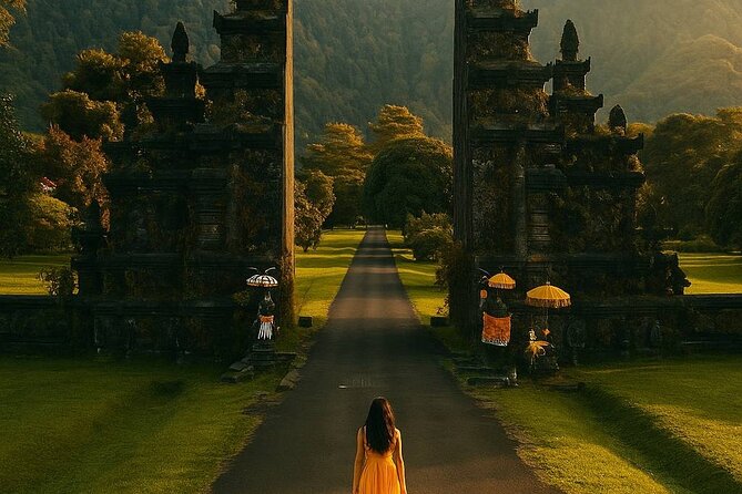 North Bali Hidden Gems Tour Ulun Danu Temple Twin Lakes Waterfall - Handara Iconic Gate Photos Without the Hassle