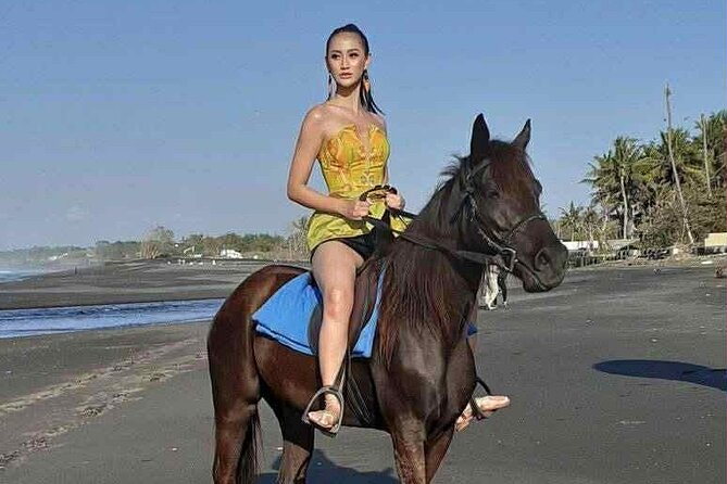 Private Bali Horse riding at saba beach - The 1-hour private horse ride: what happens from mount to return
