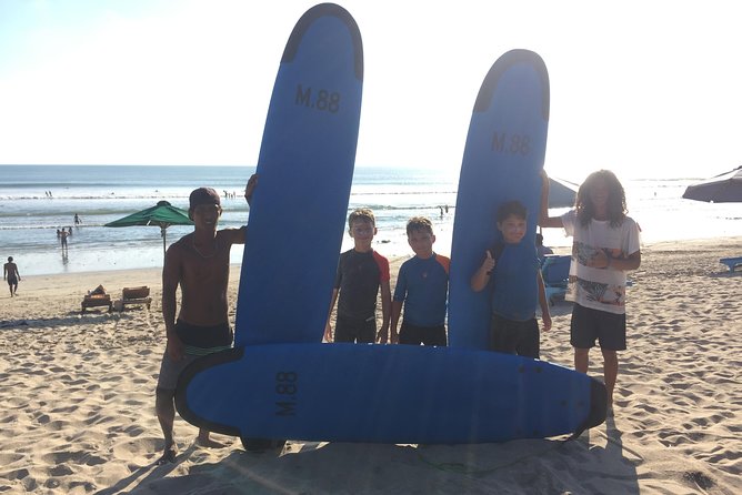 Private surf lesson - The first stretch: boards, quick theory, and learning the basics fast