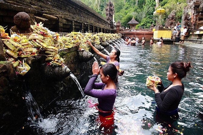 Private Tour Ubud: Swing at Rice Field with Temple and Waterfall - Manuaba Waterfall: what to expect from the walk and the water