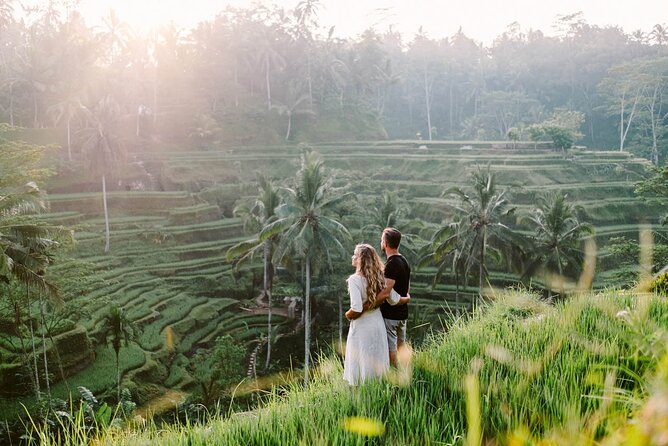 Private Tour: Waterfall, Kintamani Volcano, Ubud Tour with Lunch - Tegenungan Waterfall: Safety Rails and a Short Stair Descent