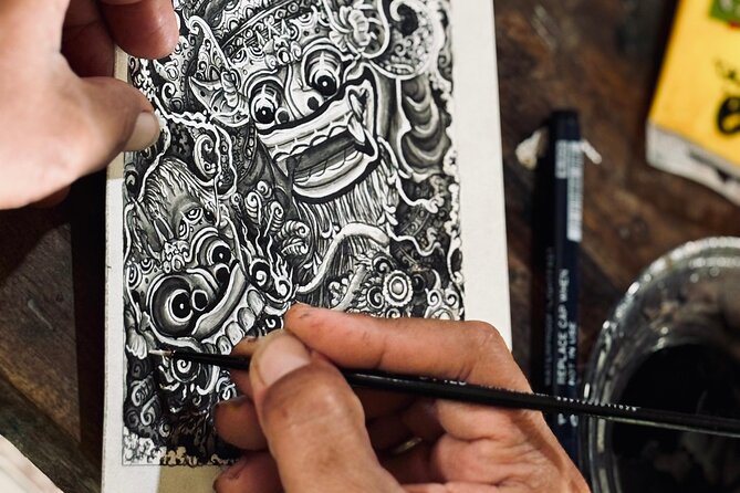 Threads of Tradition Miniature Keliki Painting Workshops - Five Arts Studio Location Feel: Ubud’s North Side, Not the Tourist Strip