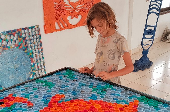 Transforming Plastic Waste A Hands On Recycling Experience - The Hands-On Moment: Sorting Caps and Creating Recycled Artwork