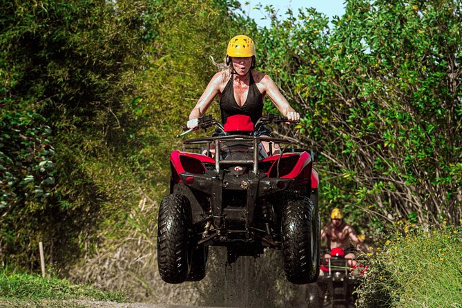 Ubud ATV Quad Bike with Infinity Pool Access All Inclusive - The natural tunnel cave: the moment that feels different