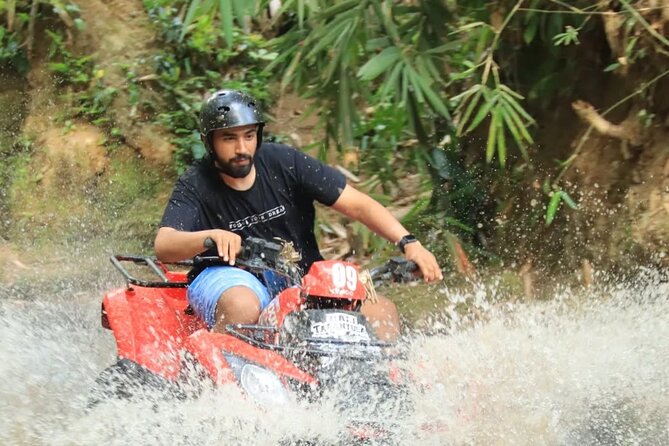 Ubud ATV Ride through Jungle and Waterfalls - Waterfall time: where you get soaked (on purpose)
