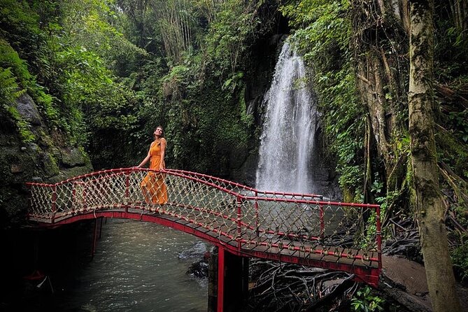 UBUD Private Tour – Rice Terrace, Jungle Swing & Hidden Waterfall - Taman Sari Waterfall and Natural Pool: Tranquil Rocks, Less Noise