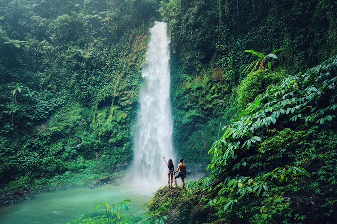 Ubud Private Tour: Waterfalls, Temple and Rice Terraces Swing - Ulu Petanu Waterfall near Tegallalang: a calmer feel with fewer stairs