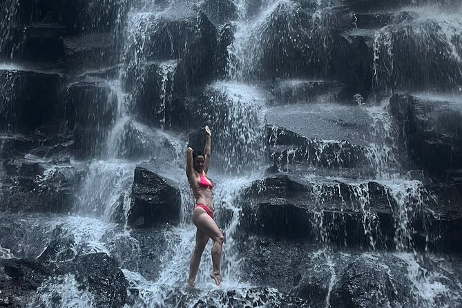 Ubud Top Waterfall and swing in tegallalang - Stop 3: Suwat Waterfall, Bamboo Raft, and the Cave-Like Mood