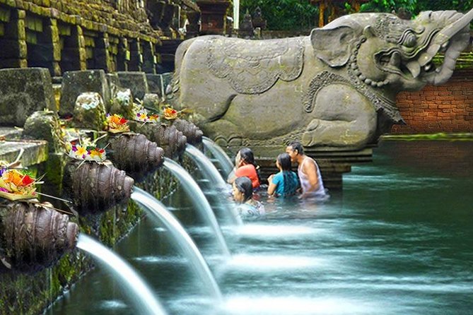 Ubud Village Sightseeing, Famous Paddy Field And Ubud Waterfall - Tirta Empul Holy Spring Temple: understanding melukat purification