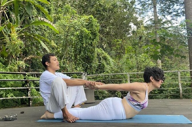 Ubud yoga, rice terrace walk and floating Breakfast tour - Floating breakfast at the scenic cafe: fun, photo-friendly, and included