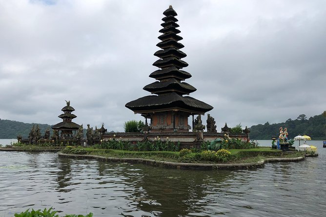 Ulun Danu Bratan Temple with Tanah Lot Sunset - Ulun Danu Bratan Temple: a water temple tied to Lake Bratan and subak irrigation