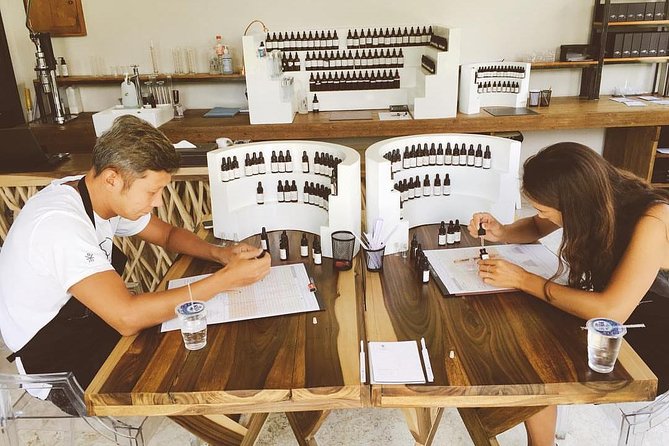 Your Fragrance Selection: Bali Perfume Workshop and Creations - The ingredients: flowers, citruses, woods, and spices you can actually smell
